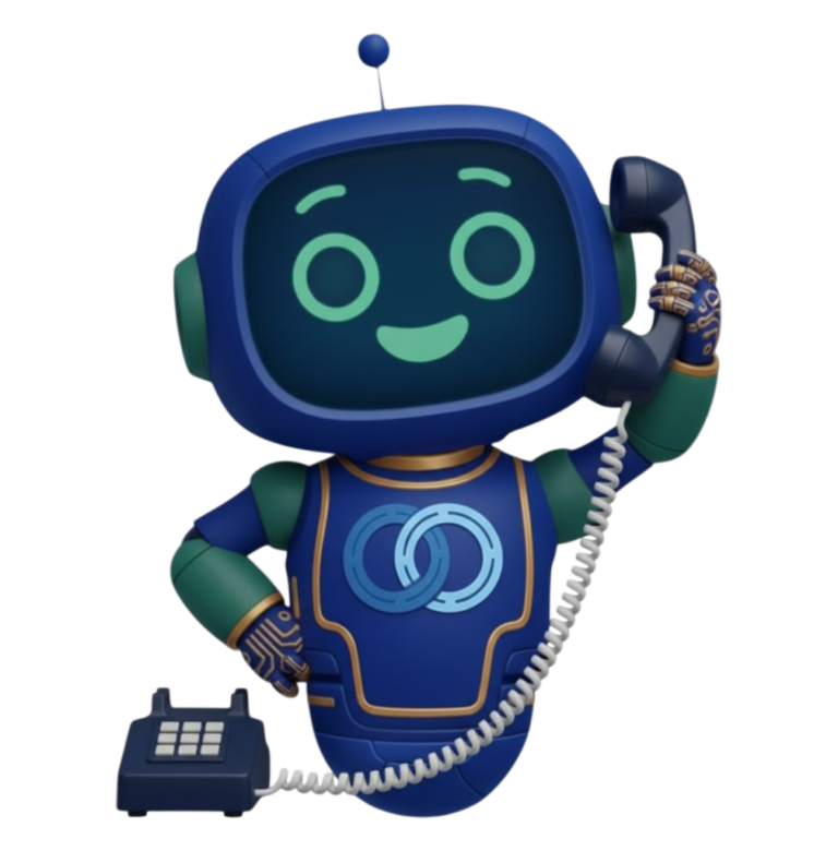 Robot de Koolnal atendiendo una llamada telefónica